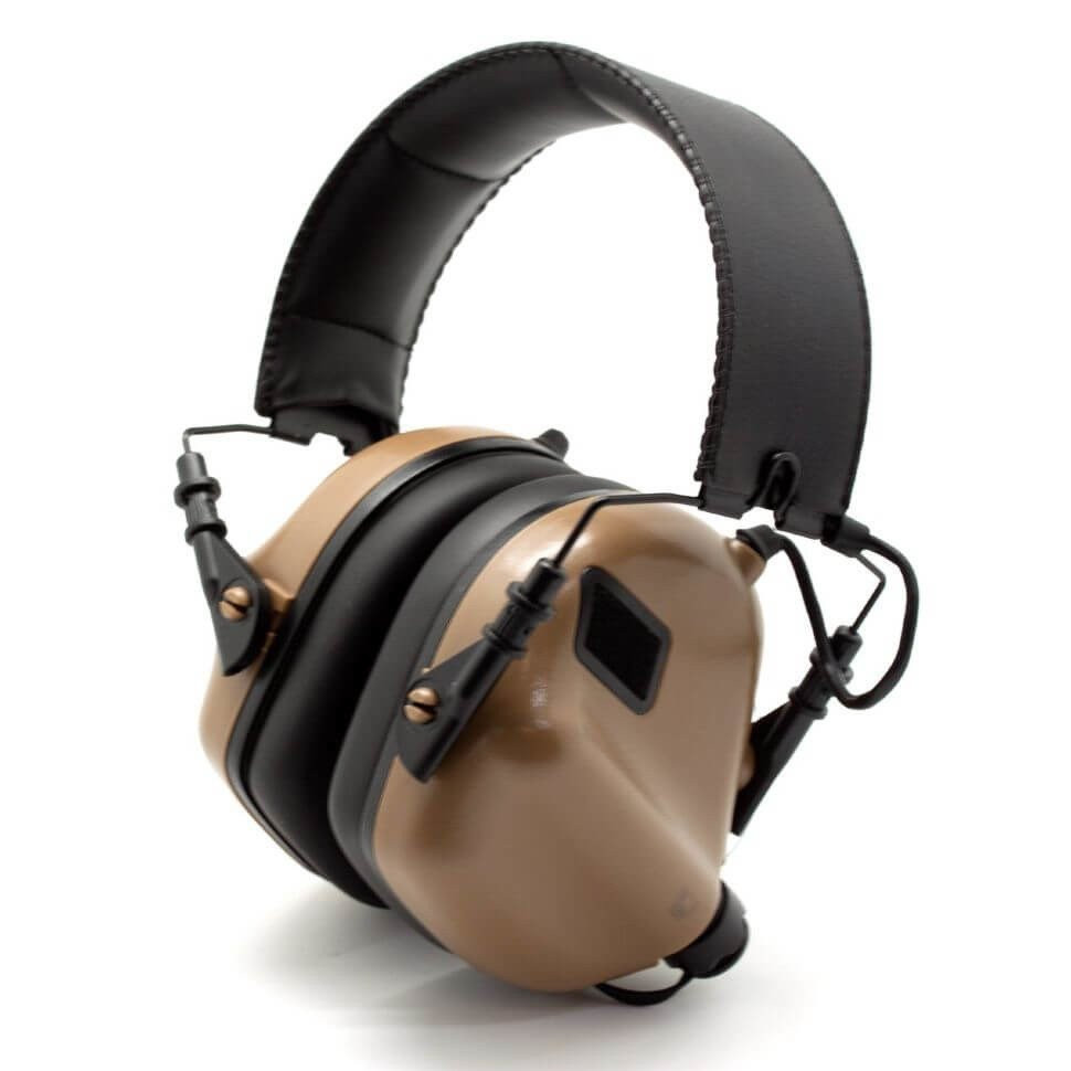 Наушники активные Earmor ME4-CO-NOGEL 22-82 ДБ Койот