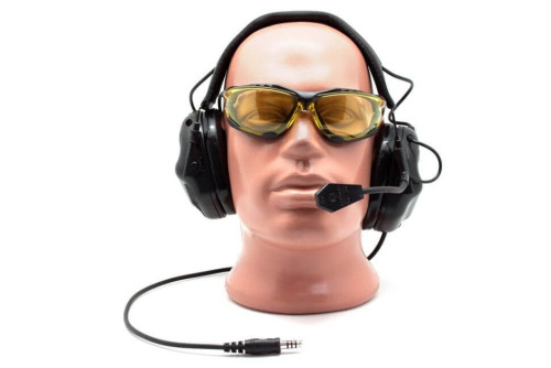 Наушники активные Earmor Military Edition ME5 c микрофоном и разъемом для тангенты 22-82 ДБ Черный