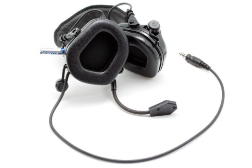Наушники активные Earmor Military Edition ME5 c микрофоном и разъемом для тангенты 22-82 ДБ Черный